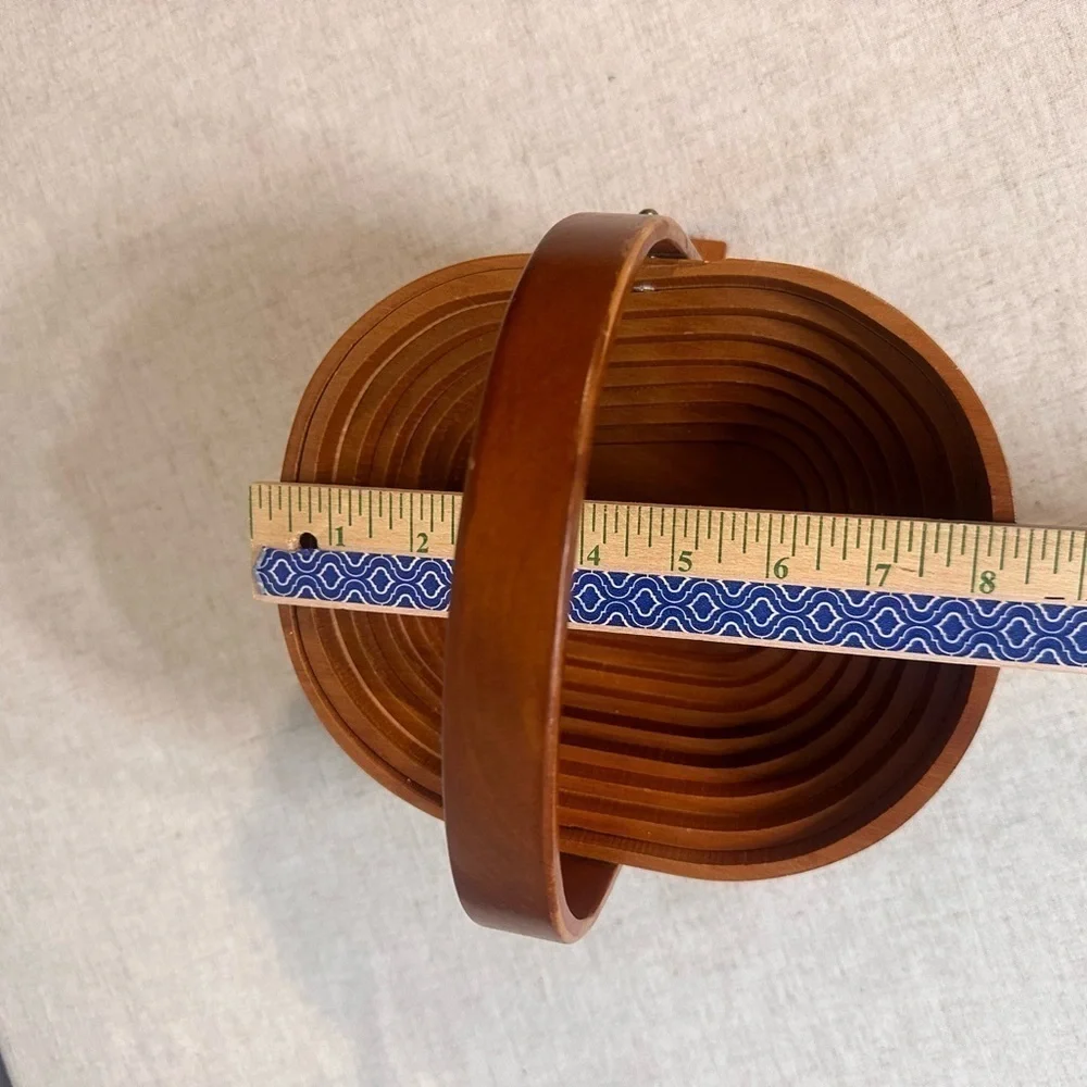 Vintage Wooden Collapsible Basket